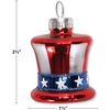 image:imageLillian Vernon Uncle Sam Blown Glass Patriotic Ornaments  Handcrafted Hanging Tree Decorations Uncle Sam American Hat Party Decor 125 in American 12Piece SetPatriotic Hat