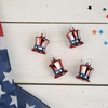 image:imageLillian Vernon Uncle Sam Blown Glass Patriotic Ornaments  Handcrafted Hanging Tree Decorations Uncle Sam American Hat Party Decor 125 in American 12Piece SetPatriotic Hat