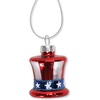 image:imageLillian Vernon Uncle Sam Blown Glass Patriotic Ornaments  Handcrafted Hanging Tree Decorations Uncle Sam American Hat Party Decor 125 in American 12Piece SetPatriotic Hat