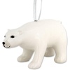 image:imageLillian Vernon White Polar Bear amp Owl Ceramic Ornaments  Set of 2 Hanging String Christmas Holiday Tree Dcor Gifts