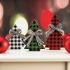 image:imageLillian Vernon Wooden Christmas Ruler Tree Shelf amp Table Sitter Sign Seasonal Tabletop Decorations amp Rustic Indoor Home Decor 12 Tall MDR amp WoodPlaid Trees