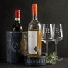 image:imagePersonalized Black Marble Luxe Wine Bottle Coaster  Black Marble Wine Bottle Holder with Padded No Slip Bottom