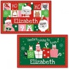 image:imageChristmas Personalized Kids Placemat  Laminated Bright Graphic Placemat 11 x 17 by Lillian VernonCat