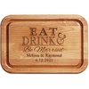 image:imageHappily Ever After Personalized Red Alder Wood Cutting Board  Custom Engraved 11 x 16Inch Wood Chopping and Serving Boards Wedding and Housewarming Gifts Add Names and Date by Lillian VernonBe Married