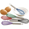 image:imageLillian Vernon Colorful Mini Silicone Whisks Set  5Piece Rainbow Kitchen Utensils for Cooking Baking Egg Beating amp Mixing 65 Inch Small Non Stick Stainless Steel Wire Beaters Dishwasher Safe
