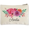 image:imageLillian Vernon Floral Name Zippered Canvas Pouch 9 X 6 Inches Sturdy Cotton Canvas Cosmetic BagFloral Name