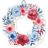 image:imageLillian Vernon Patriotic Florals Wreath Plaque  4th of July Seasonal Festive Summer Hanging Dcor 11 12 DiameterPatriotic