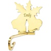 image:imageLillian Vernon Personalized Christmas Tree Brass Stocking Holder  Weighted Mantle Engraved Gold HangerBells