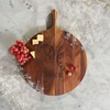 image:imageLillian Vernon Personalized Walnut Round Serving Board Large Quality 1925 X 15 X 34 Engraved Add Your Name and Initial Housewarming Gift Wedding Gift