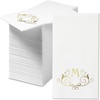 image:imageLillian Vernon Square Personalized Monogram Guest Towels  5 Foil Initial Color Options Linen Feel Disposable Set for Bathroom Wedding amp Party  Pack of 100 13x17 Open 45x85 FoldedScroll