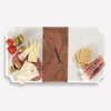 image:imageLuxe White Marble Personalized Serving Tray  16x9 Monogrammed Charcuterie BoardWhite Marble 16x9