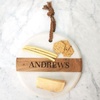image:imageLuxe White Marble Personalized Serving Tray  16x9 Monogrammed Charcuterie BoardWhite Marble Round