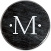 image:imageMonogrammed White Marble Lazy Susan  Etched 12Inch Diameter Turntable Tray Kitchen Counter and Dining Room Table Stand Smooth Rotating Base by Lillian VernonMonogram