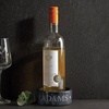 image:imagePersonalized Black Marble Luxe Wine Bottle Coaster  Black Marble Wine Bottle Holder with Padded No Slip Bottom