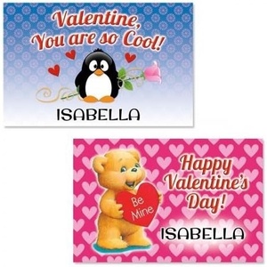 image:imageChristmas Personalized Kids Placemat  Laminated Bright Graphic Placemat 11 x 17 by Lillian VernonPenguin  Bear