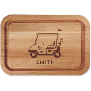 image:imageLillian Vernon Christmas Forest Personalized Wood Cutting Board  34thick 11 x 16W Holiday Charcuterie BoardGolf Cart