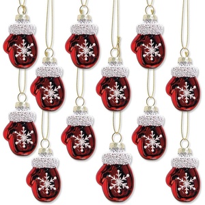 image:imageLillian Vernon Christmas Mittens Glass Ornaments  Set of 12 Hand Blown Mini Tree Decorations Festive Holiday Home Decor  Mittens Set of 12 Mini Tree Decorations Holiday Home DcorHand Blown Mini Tree Decorations Festive Holiday Home DecorMittens2