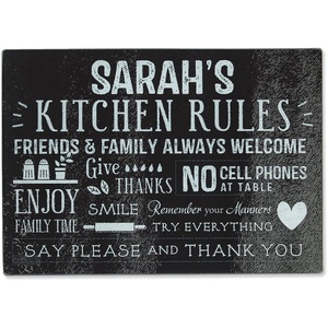 image:imageLillian Vernon Eat Drink Be Married Personalized Glass Cutting BoardCustom Tempered Glass Kitchen Unique Wedding Anniversary and Engagement Gifts ShatterHeatResistant Add Name 8x11InchesBlack Kitchen