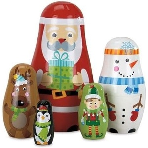 image:imageLillian Vernon Nativity Nesting Dolls Matryoshka Religious Christmas Dcor Table Decorations and Centerpieces Set of 5Santas Pals