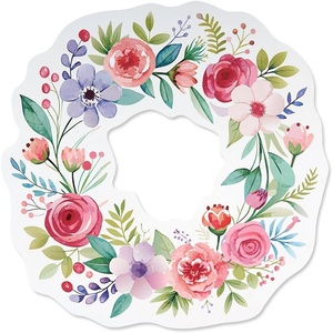 image:imageLillian Vernon Patriotic Florals Wreath Plaque  4th of July Seasonal Festive Summer Hanging Dcor 11 12 DiameterSpring Floral
