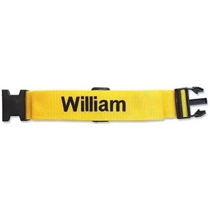 image:imageLillian Vernon Personalized Red Luggage Handle Strap Heavy Duty Travel ID Suitcase Identifier Customize Attachment with Name or Monogram Adjusts from 3564 LYellow Strap