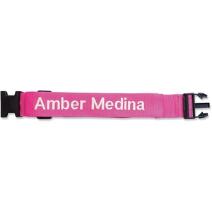 image:imageLillian Vernon Personalized Red Luggage Handle Strap Heavy Duty Travel ID Suitcase Identifier Customize Attachment with Name or Monogram Adjusts from 3564 LPink Strap