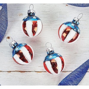 image:imageLillian Vernon Uncle Sam Blown Glass Patriotic Ornaments  Handcrafted Hanging Tree Decorations Uncle Sam American Hat Party Decor 125 in American 12Piece SetPatriotic Americana