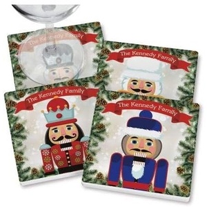 image:imagePersonalized Christmas Nutcracker Ceramic Coasters