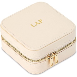 image:imagePersonalized Travel Jewelry CaseCream