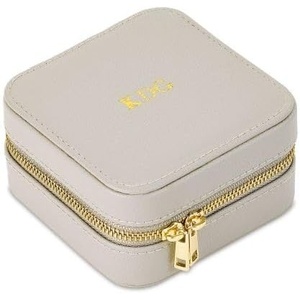 image:imagePersonalized Travel Jewelry CaseGrey