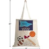 image:imageDinosaur Personalized Canvas Tote 15 X 16 Inch Heavyweight Cotton Canvas Bag Personalized PrintSports