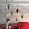 image:imageHarvest Leaves Fall Glass Ornaments  Set of 12 Glass Autumn Ornaments ThanksgivingAcorn  Mushrooms2
