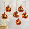image:imageHarvest Leaves Fall Glass Ornaments  Set of 12 Glass Autumn Ornaments ThanksgivingFall Jack O Lantern2