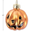 image:imageHarvest Leaves Fall Glass Ornaments  Set of 12 Glass Autumn Ornaments ThanksgivingFall Jack O Lantern2