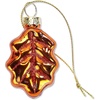 image:imageHarvest Leaves Fall Glass Ornaments  Set of 12 Glass Autumn Ornaments ThanksgivingHarvest Leaves2