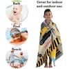 image:imageLillian Vernon Dinosaurs Personalized Boys Towel  Custom Embroidered with Name or Monogram Extra Large 30 x 60 Kids Towels Quick Dry Design for The Beach Pool or Bath Plush 100 CottonConstruction