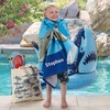 image:imageLillian Vernon Dinosaurs Personalized Boys Towel  Custom Embroidered with Name or Monogram Extra Large 30 x 60 Kids Towels Quick Dry Design for The Beach Pool or Bath Plush 100 CottonSharks