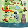image:imageLillian Vernon Dinosaurs Personalized Boys Towel  Custom Embroidered with Name or Monogram Extra Large 30 x 60 Kids Towels Quick Dry Design for The Beach Pool or Bath Plush 100 CottonWoodland
