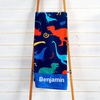 image:imageLillian Vernon Dinosaurs Personalized Boys Towel  Custom Embroidered with Name or Monogram Extra Large 30 x 60 Kids Towels Quick Dry Design for The Beach Pool or Bath Plush 100 CottonDinosaurs