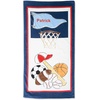image:imageLillian Vernon Dinosaurs Personalized Boys Towel  Custom Embroidered with Name or Monogram Extra Large 30 x 60 Kids Towels Quick Dry Design for The Beach Pool or Bath Plush 100 CottonSports