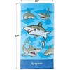 image:imageLillian Vernon Dinosaurs Personalized Boys Towel  Custom Embroidered with Name or Monogram Extra Large 30 x 60 Kids Towels Quick Dry Design for The Beach Pool or Bath Plush 100 CottonSharks