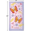 image:imageLillian Vernon Fairy Personalized Girls Towel  Custom Embroidered with Name or Monogram Extra Large 30 x 60 Kids Towels Quick Dry Design for the Beach Pool or Bath Plush 100 CottonOrange Butterflies
