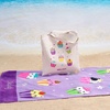 image:imageLillian Vernon Fairy Personalized Girls Towel  Custom Embroidered with Name or Monogram Extra Large 30 x 60 Kids Towels Quick Dry Design for the Beach Pool or Bath Plush 100 CottonKitten Cupcakes