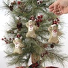 image:imageLillian Vernon Gingerbread Man Christmas Ornaments  Set of 3 Large 3 x 5 Glass Ornament Hanging String Holiday Tree Dcor Gifts