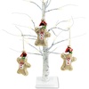 image:imageLillian Vernon Gingerbread Man Christmas Ornaments  Set of 3 Large 3 x 5 Glass Ornament Hanging String Holiday Tree Dcor Gifts