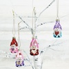 image:imageLillian Vernon Glass Gnome Valentine Ornaments Set 12 with Hanging Strings 2 14T Great for Holiday Decor or as a Gift to Gnome Lovers