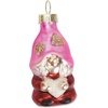 image:imageLillian Vernon Glass Gnome Valentine Ornaments Set 12 with Hanging Strings 2 14T Great for Holiday Decor or as a Gift to Gnome Lovers