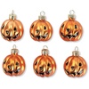 image:imageLillian Vernon Glass JackoLantern Halloween Ornaments  Set of 6 Holiday Home DcorHalloween Jack