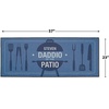 image:imageLillian Vernon Grillmaster Personalized Grill Mat  Protect Flooring with a Custom Doormat for Grills Porch Patio Smoker amp Outdoor Cooking Non Slip Poly Pad 23 x 57Daddio