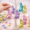 image:imageLillian Vernon Hand Painted Blown Glass Easter Ornaments  Handcrafted Hanging Tree Decorations Easter Egg Holiday amp Party Decor 2 in Assorted 12Piece SetBunny